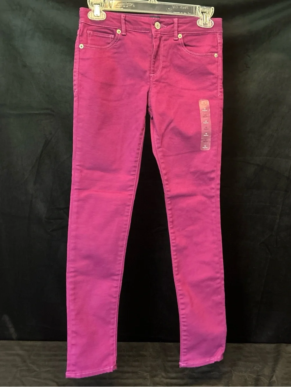 NWOT Gap Denim 12 Reg Purple Skinny Jeans